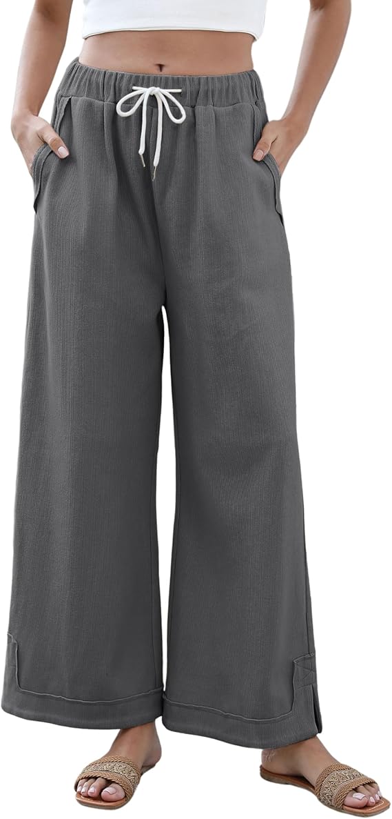 Womens Baggy Wide Leg Palazzo Pants