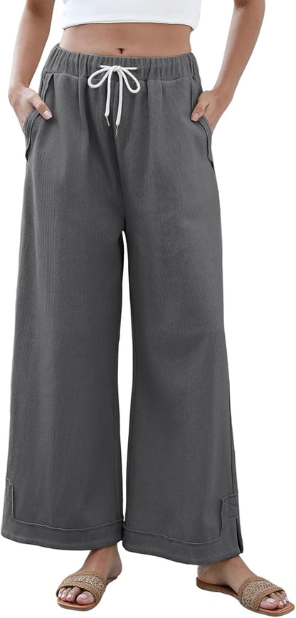 Womens Baggy Wide Leg Palazzo Pants